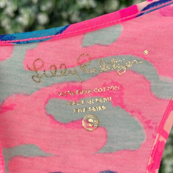 Lilly Pulitzer Coral Reef I’m So Jelly Melle Trapeze Tank Swing Dress - Picture 8 of 14